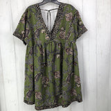 L Paisley print s/s dress