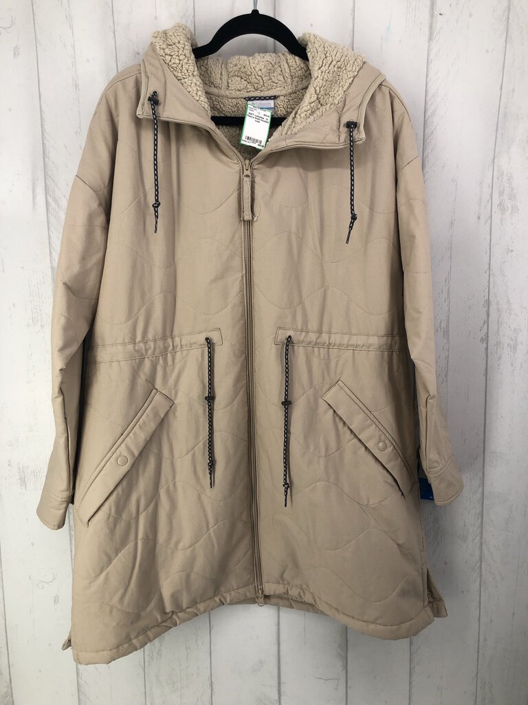 1X Fleece lined hooded coat