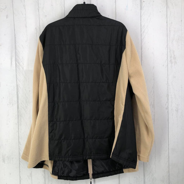 16 Mixed media zip up jacket