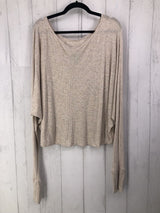 M Waffle knit dolman slv top