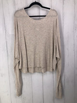 M Waffle knit dolman slv top