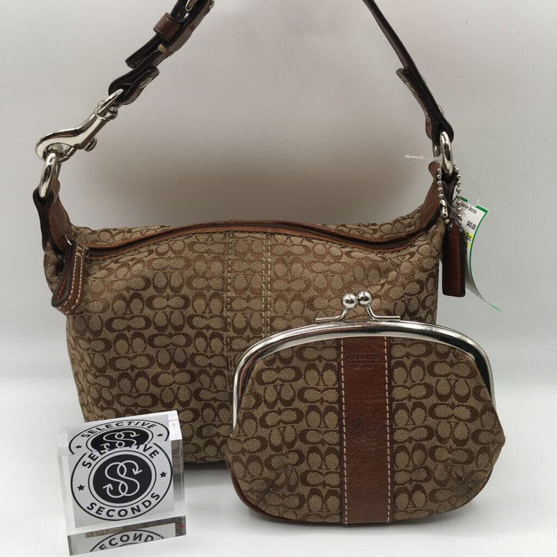 2pc sm signature bag w/ coin purse