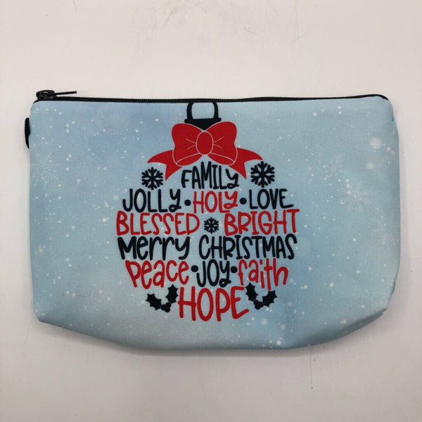 Christmas theme cosmetic pouch-blu