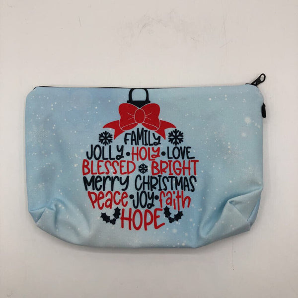 Christmas theme cosmetic pouch-blu