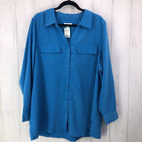 2X Button down l/s top