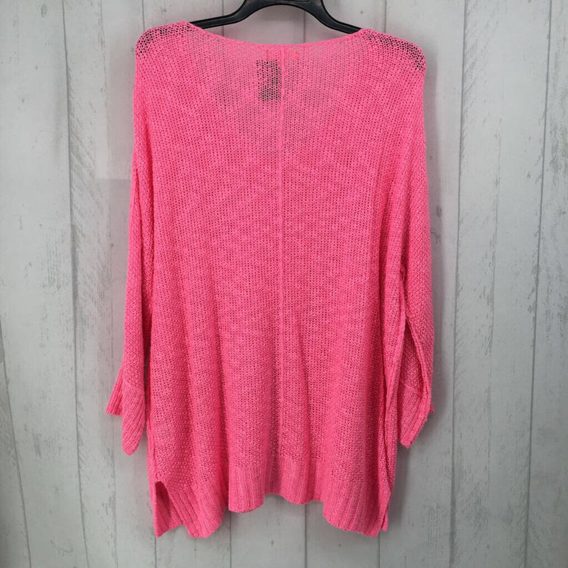 M/L Open knit scoop neck sweater