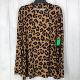 2X Animal print l/s Layering top