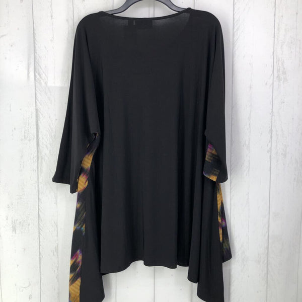 XL Printed dolman slv top