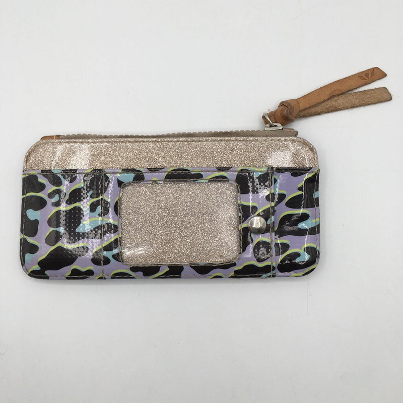 Purple leopard wallet