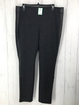 12 Faux leather trim pull on pant