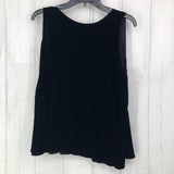 XL Velvet peplum tank