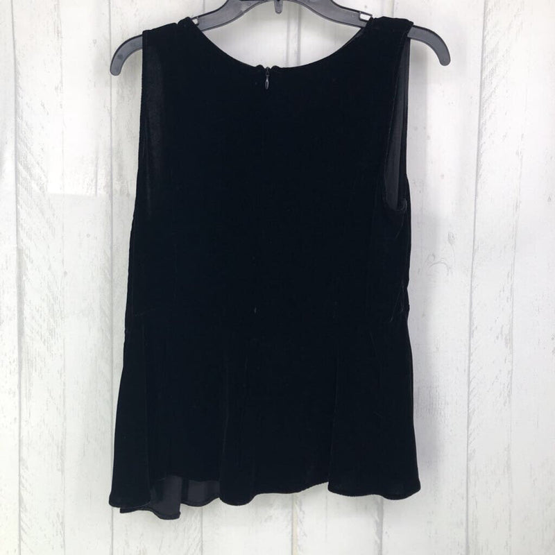 XL Velvet peplum tank