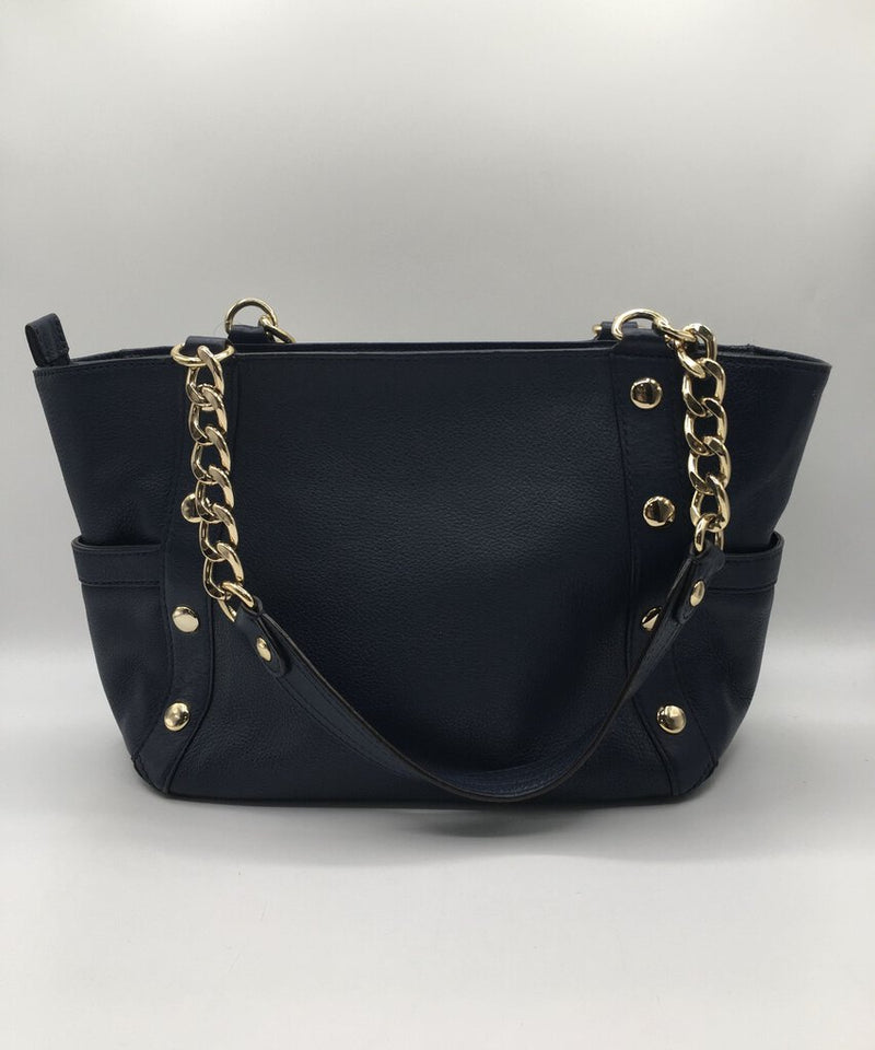 studded chain strap satchel