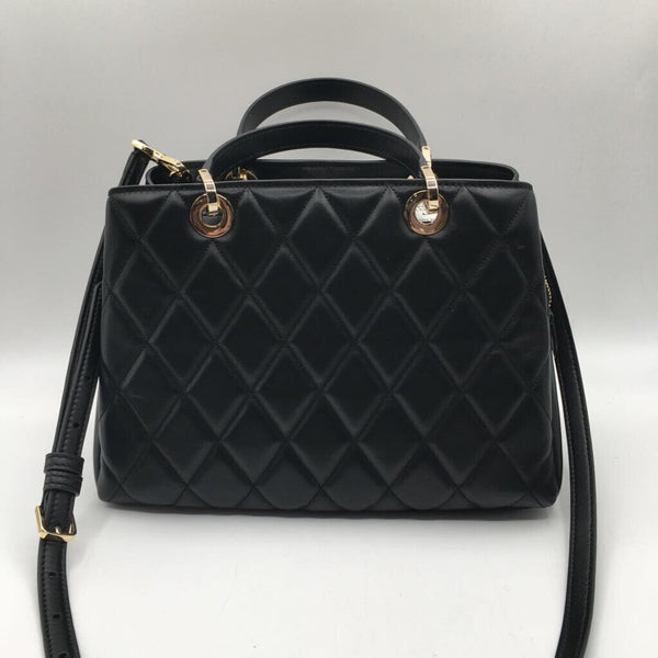 quilted top handle satchel