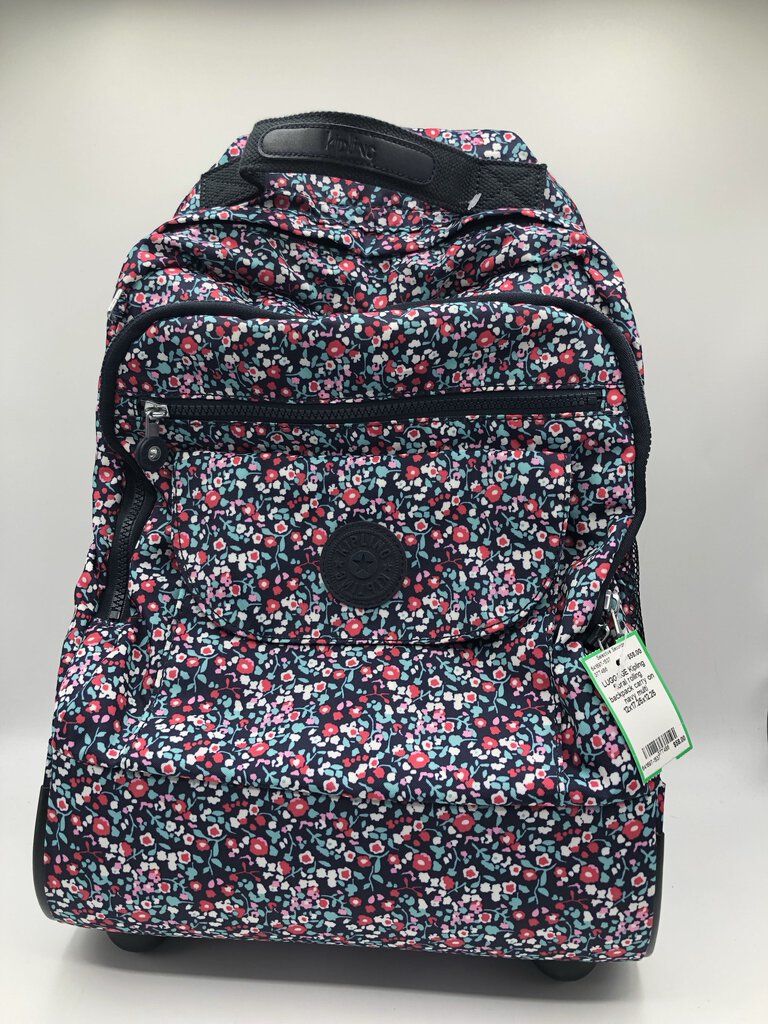 floral rolling backpack carry on