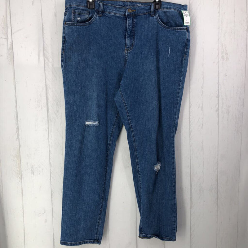 20WT Distressed jeans