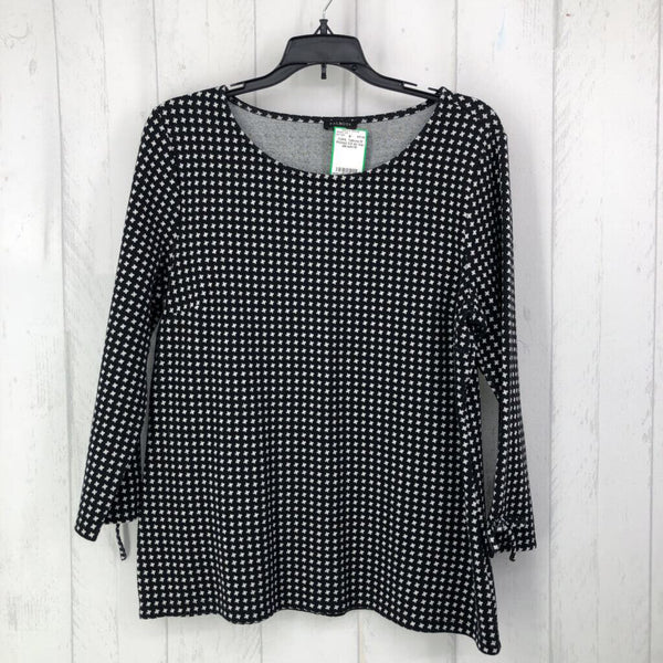 M Printed 3/4 slv top