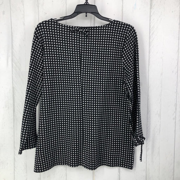 M Printed 3/4 slv top