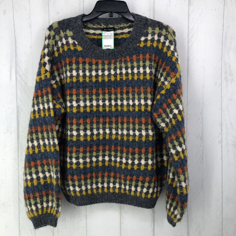 S Crewneck colorful sweater