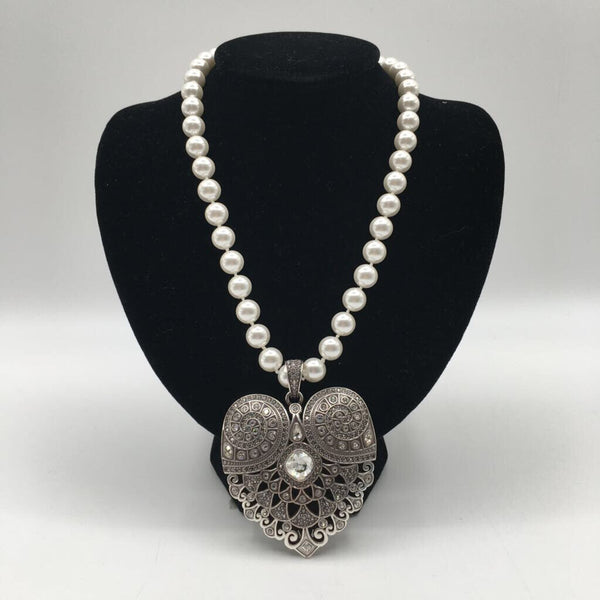 Brighton Pearl necklace owl pendant