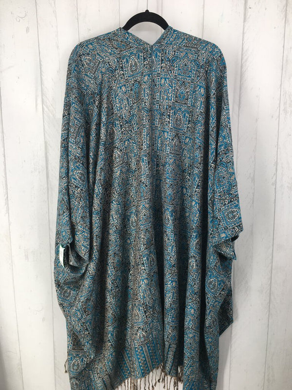 O/S Embroidered poncho