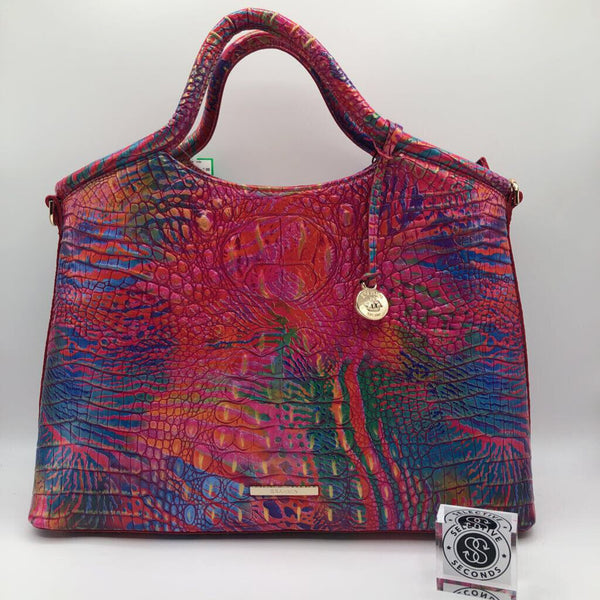 R365 rainbow fish croc embossed shoulder bag