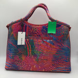 R365 rainbow fish croc embossed shoulder bag