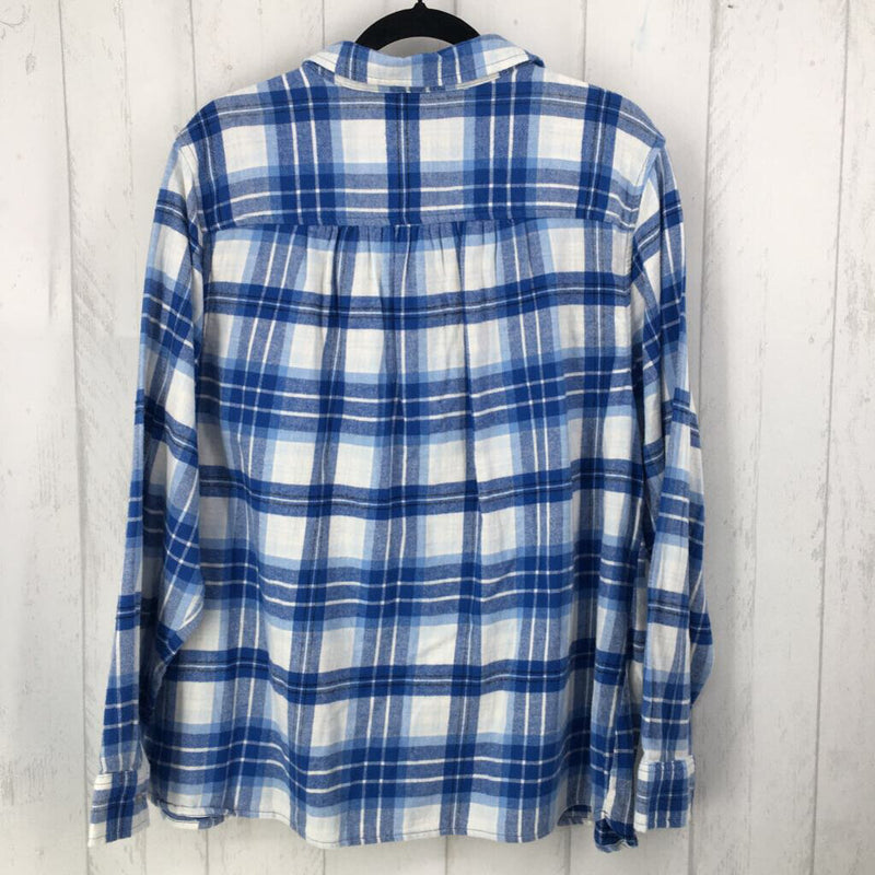 XXL Plaid button down l/s top