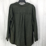 XL Denim button down l/s top