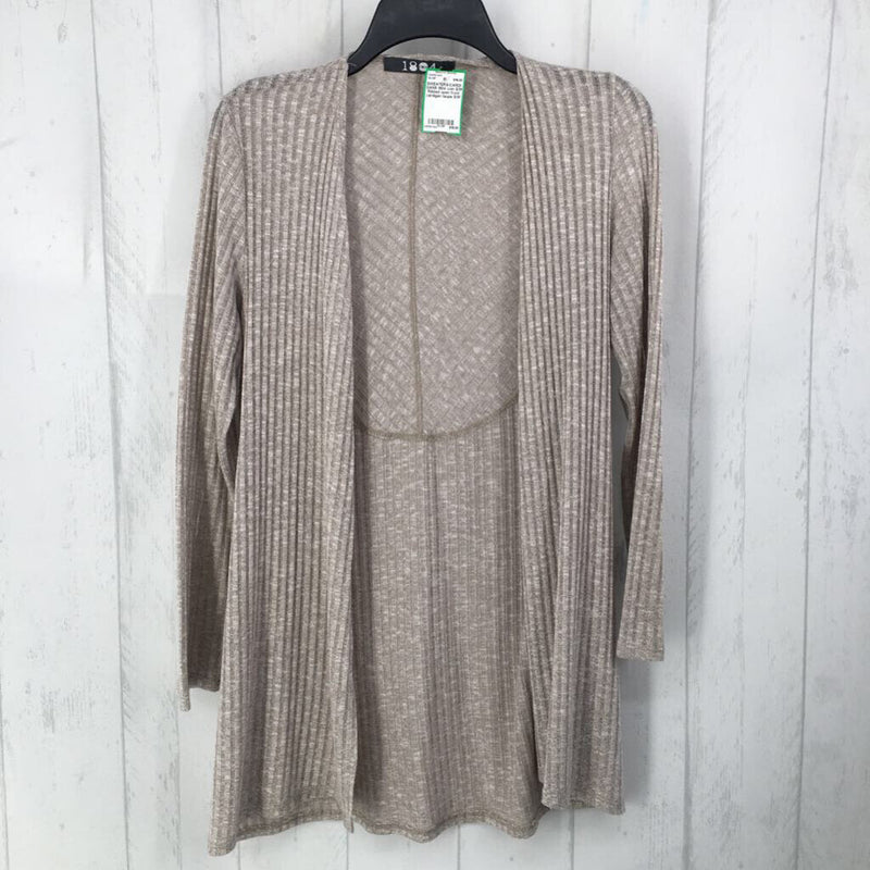 S/M Ribbed open front cardigan