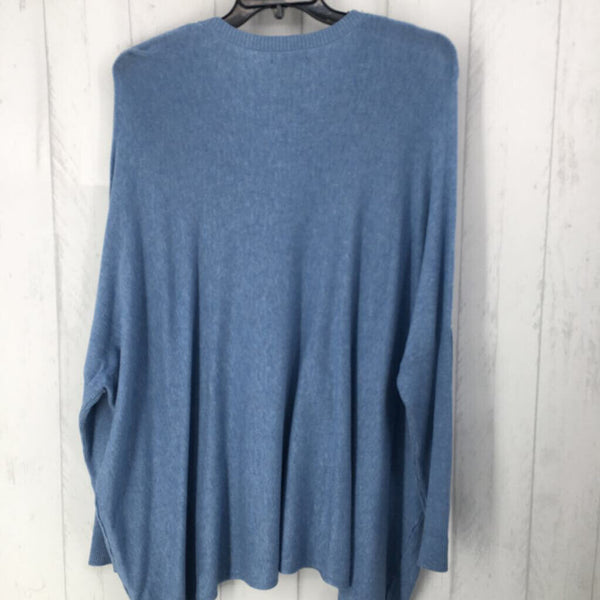 L V-neck dolman buttoned slv sweater