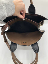 Vegan pebbled leather handbag