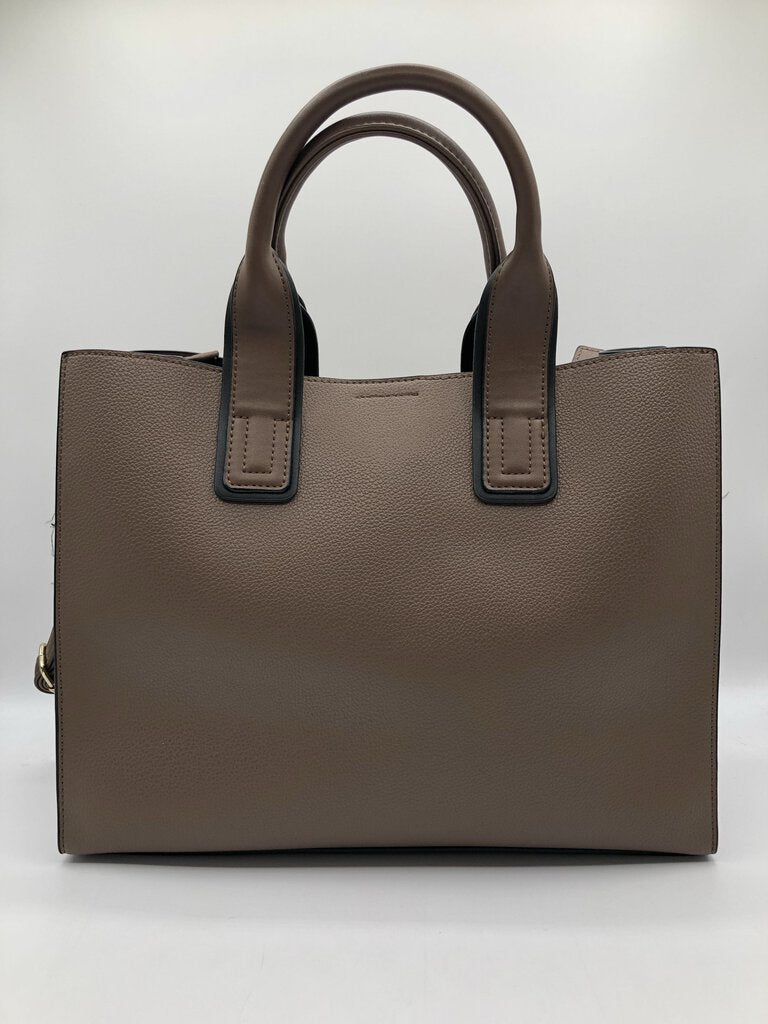 Vegan pebbled leather handbag