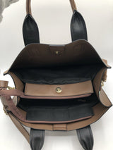 Vegan pebbled leather handbag