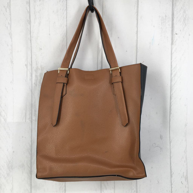 open buckle strap tote