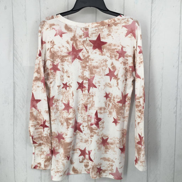 S Star print l/s top