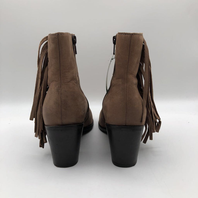 7 fringe ankle boots