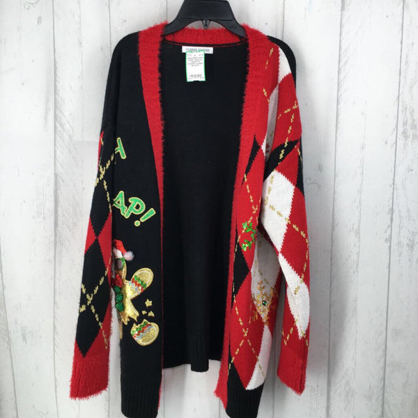 M Christmas cardigan