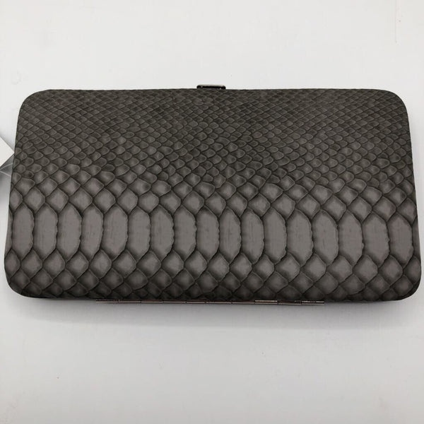 embossed bi-fold wallet