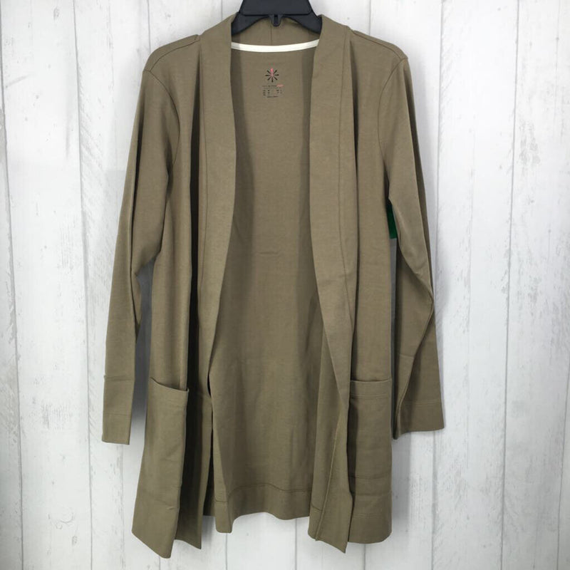 M l/s pocket open cardigan