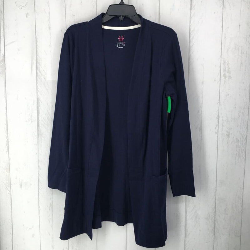 M l/s pocket open cardigan