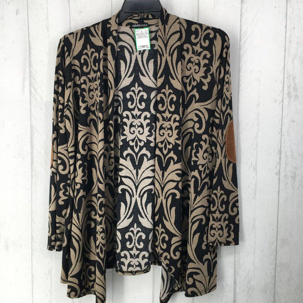 M Damask print cardigan