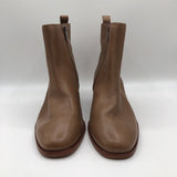 9.5 Leather low heel bootie