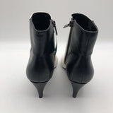 7 color block heel ankle boots