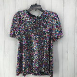 M s/s sequin top