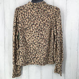 M animal print l/s top