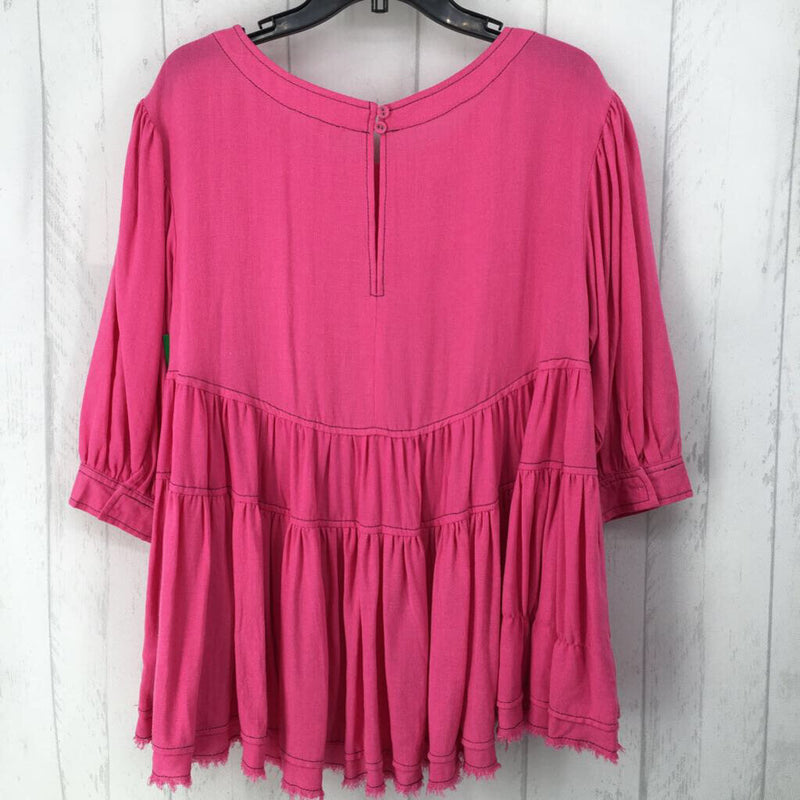 S s/s tiered ruffle top