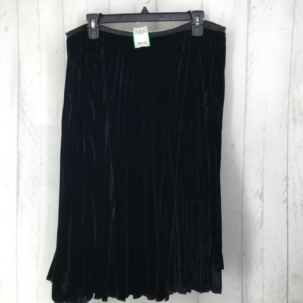 14 Velvet pleated skirt