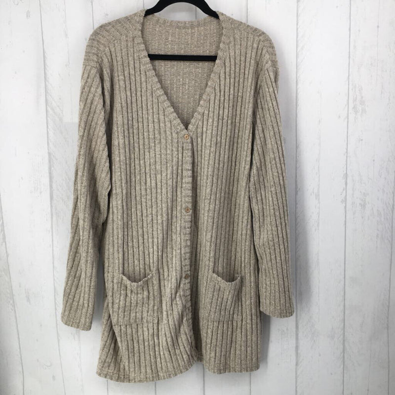 3XL Ribbed cardigan