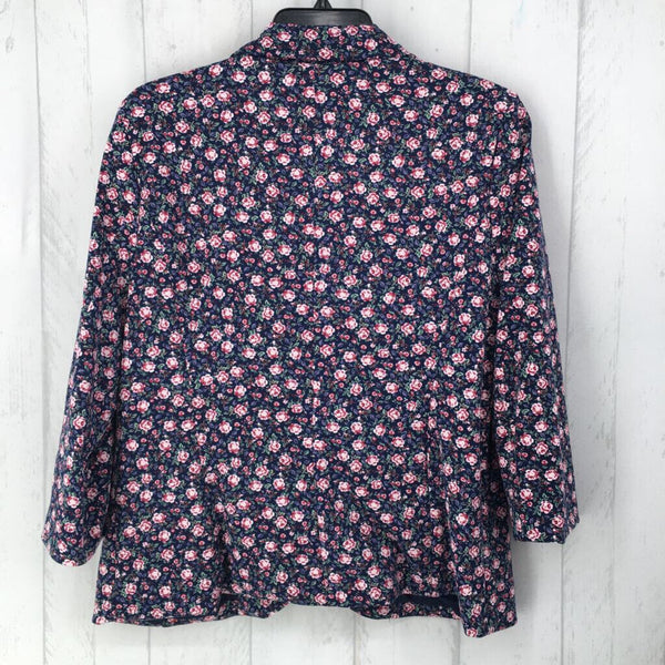 R64 L floral button blazer